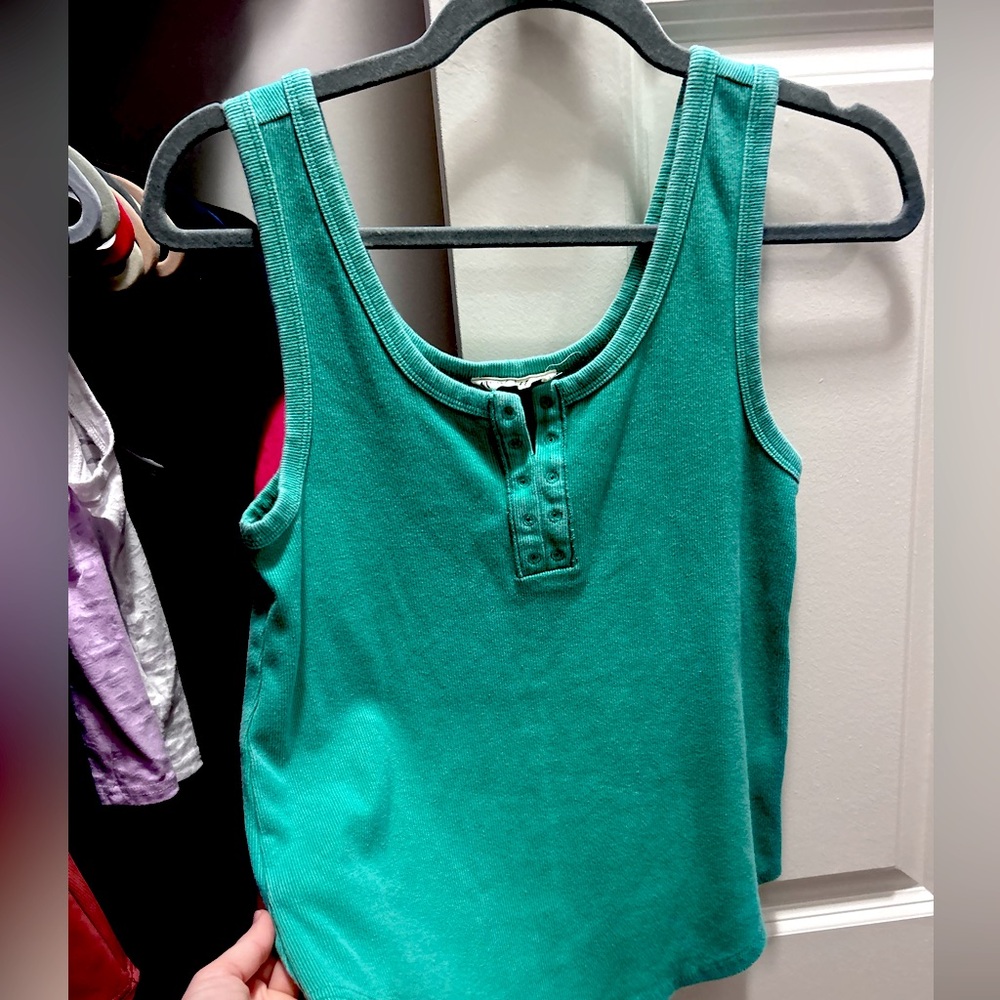 Green tank top